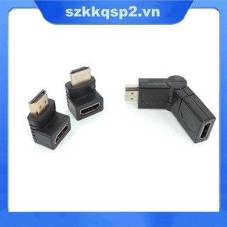 Bộ chuyển đổi đầu nối nam sang nữ tương thích HDMI khuỷu tay chuyển đổi góc phải cho cáp video HDTV VNK2