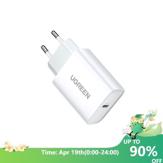 Củ sạc UGREEN PD 20C QC 4.0/3.0 type C có cáp nối USB C sang Lightning thích hợp cho IPhone