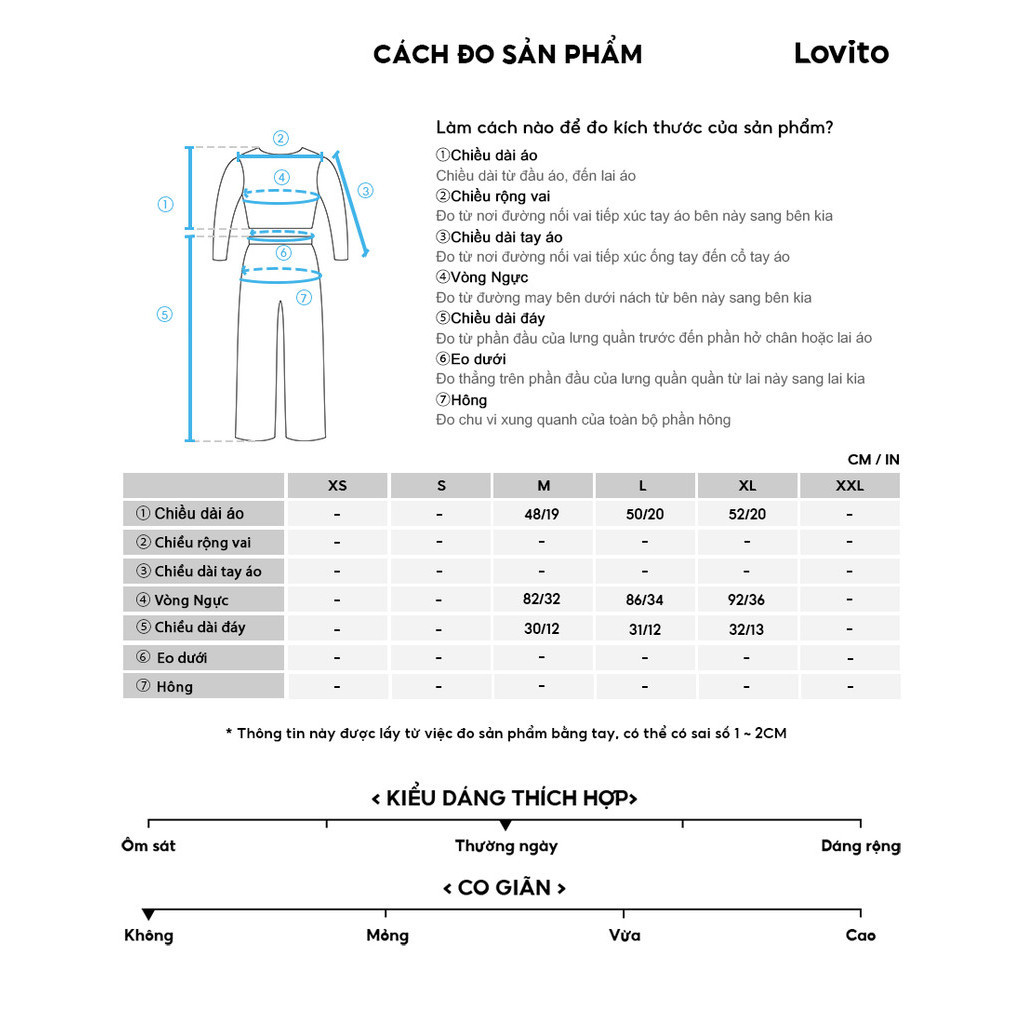Lovito Bộ đồ ngủ nơ trơn thông thường dành cho nữ LNE53057 | BigBuy360 - bigbuy360.vn