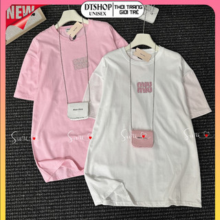 (Hàng Đẹp) Áo Thun Miu Đá Chữ Hồng ❤ Áo Phông Cotton Dày Dặn Dáng Rộng Nữ Tính DTS271