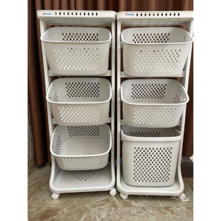 Kệ đựng đồ đa năng 3 tầng có bánh xe, hàng, kệ đựng đồ nhà tắm