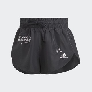 Adidas Phong cách sống Quần Short Dệt Scribble Nữ Đen IA3159