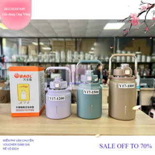 [CHÍNH HÃNG] Bình Giữ Nhiệt Y17 Mẫu Mới BAOL Inox 304 Có Ống Hút Tiện Lợi,Bình Giữ Nhiệt Thiết Kế Trẻ Trung,Có Quai Xách