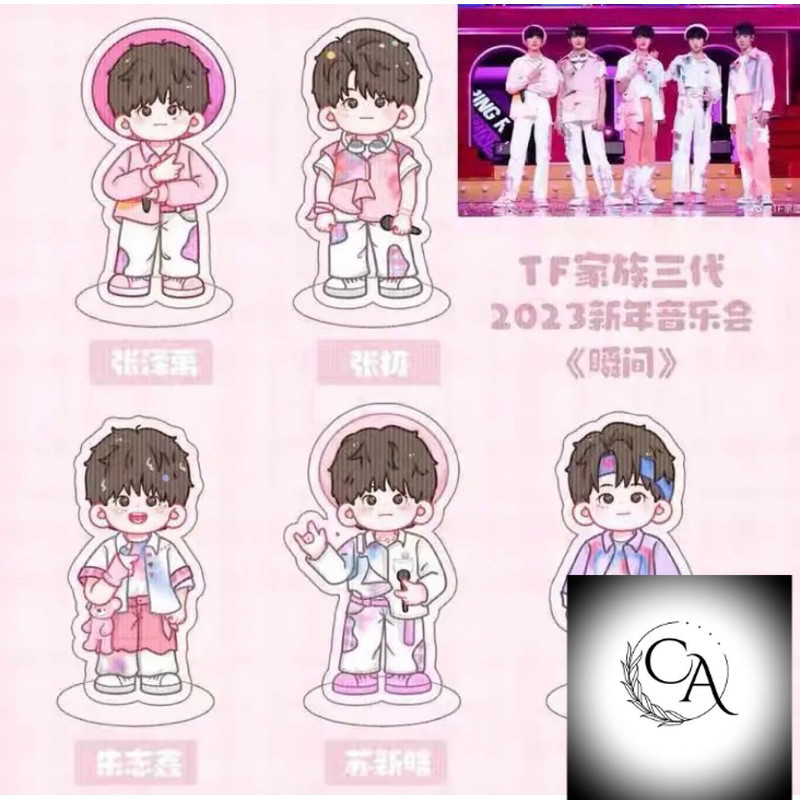 Set 5 standee thành viên nhóm F3 TF GIA TỘC