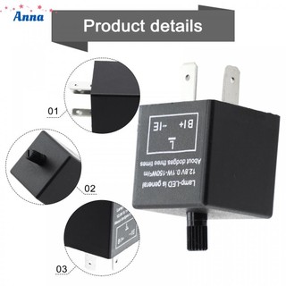 3-Pin LED-Adjustable Motorcycle Flasher Relay Turn Signal Indicator Hyper Flash