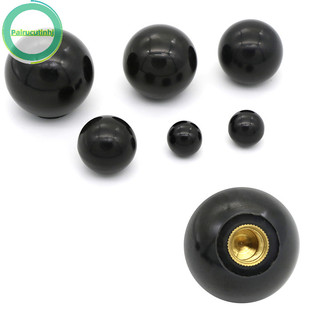 Parucutin nhựa đen m4 / m5 / m6 / m8 / m10 / m12 ren hình quả bóng kẹp đầu đai ốc núm vn
