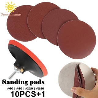 Đĩa chà nhám mài 60 / 80 / 120 / 240 grit 5 inch mặt sau máy mài góc