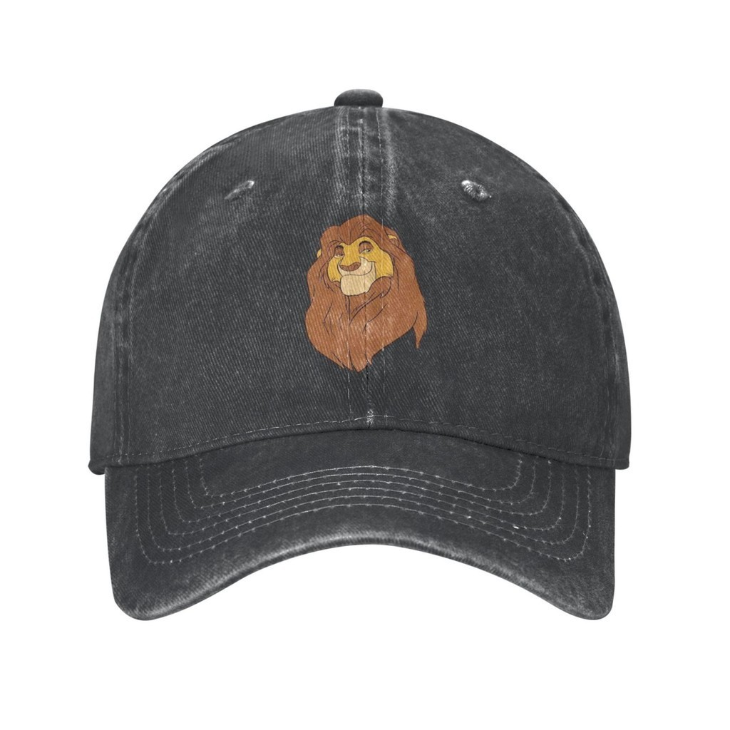 Disney Lion King Mufasa Face Big Smile Mũ cao bồi phong cách Hàn Quốc