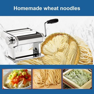 Máy làm mì ống Máy làm bánh bao Máy ép tay bằng tay với 9 cài đặt độ dày có thể điều chỉnh Pasta Press smbvn smbvn