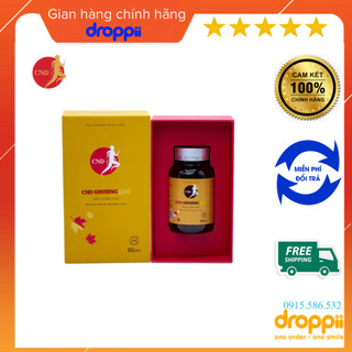 Viên nhân sâm cnd ginseng gold, hộp/ 60 viên. xuất xứ canada