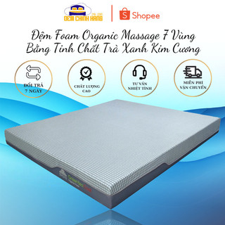 Đệm Foam Organic Massage 7 Vùng Bằng Tinh Chất Trà Xanh NEM KIM CUONG