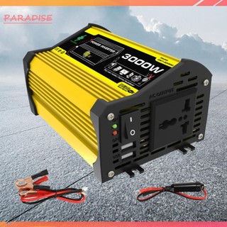 [Paradise1.vn] Biến tần nguồn thông minh 3000W DC 12V sang AC 110 / 220V Biến tần thông minh USB kép