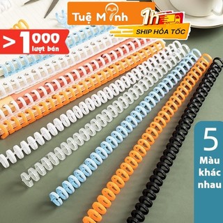 Thanh còng nhựa Binder đường kính 12mm kẹp sổ vpp Tuệ Minh, làm sổ refill giấy dễ dàng