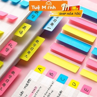 Note đánh dấu NO35, đánh dấu trang nhựa PET, note nhiều màu sắc, tiện lợi