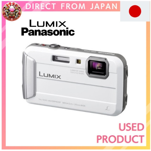 【Used】Panasonic Digital Camera Lumix FT25 Waterproof White DMC-FT25-W【Direct from Japan】