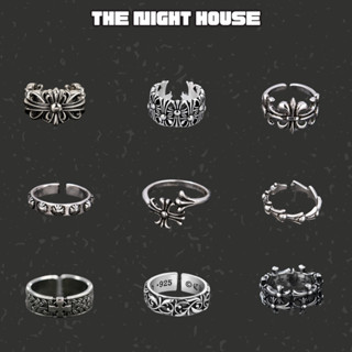 Nhẫn Kiểu CH Phong Cách Retro Cho Nam Và Nữ  Nhẫn CH Uniex Bằng Thép Titan Không Gỉ Thời Trang The Night House