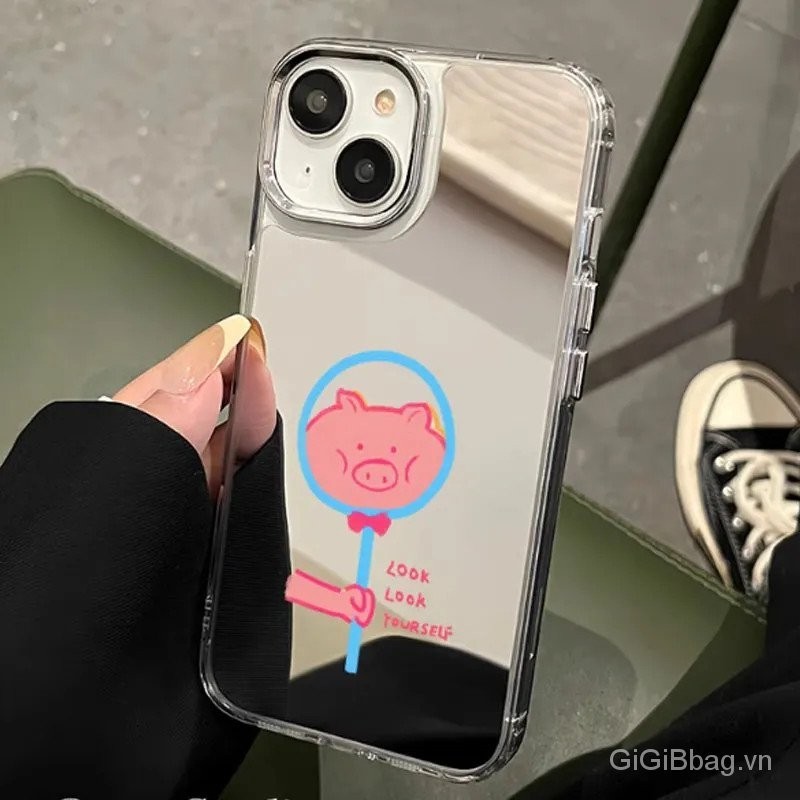 ốp điện thoại iphone  Gương iPhone1 INBZ dễ thương