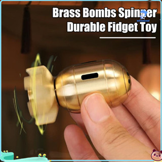 Wirlswealbrass Bomb Spinner 360° Xoay Di Động Giảm Căng Thẳng Mini Kim Loại Bom Quay Top Fidget Đồ Chơi Trẻ Em Người Lớn Quà Tặng Sinh Nhật