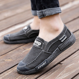  Loafers Nam Thấp Cổ Bắc Kinh Vải Đáy Mềm Bề Mặt Mềm Chống Trơn Trượt Giày Nam 