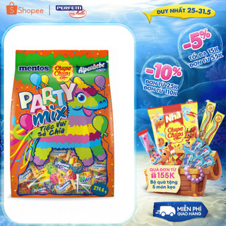 Hỗn hợp kẹo cực vui cùng Chupa Chups, Alpenliebe, Mentos