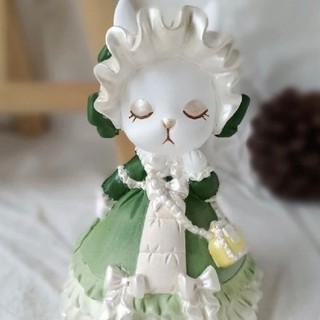 Búp bê thạch cao hình thỏ Sophie 3D được sơn màu trắng Embryo Cô gái Orname3D
