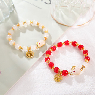 Mới Trung Quốc Ngọc Thỏ Vòng Tay Nữ Niche Thiết Kế Giá Trị Cao Vòng Tay Sinh Viên Bạn Gái Cổ Quà Tặng Sinh Nhật Vòng Tay 10010