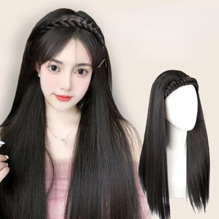Tóc Giả Cho Nữ Băng Đô Tóc Giả Dài Thẳng Tóc Xoắn Bím Tóc Nửa Đầu Tóc Giả Nối Dài Tóc Giả