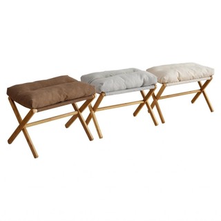 Kekeshop Footrest Stool Foot Foldable Multifunctional Modern with Cushion for Bedroom Office