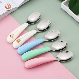 (Ygd) Bộ đồ ăn cho bé Bộ đồ ăn cho bé Đồ dùng trẻ em bằng thép không gỉ Bộ đồ ăn cho trẻ mới biết đi Dao kéo Hoạt hình Thức ăn cho trẻ sơ sinh Muỗng ăn Nĩa