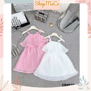 Váy đầm xếp ly 2 tầng F18 ## cho bé gái