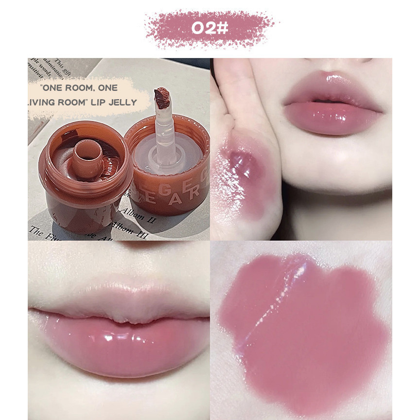 Son môi Derf Jelly Lip Glaze Trang điểm lâu trôi Son bóng chống thấm nước | BigBuy360 - bigbuy360.vn
