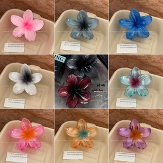 Jojo COCO Hawaii Plumeria Kẹp Tóc Nữ Phong Cách Hàn Quốc Retro Đen Đỏ Đi Biển Kỳ Nghỉ Hoa Tóc