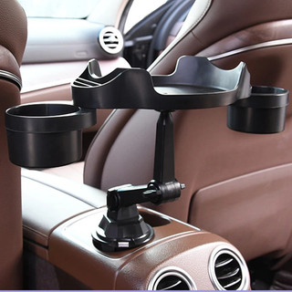 Khay đựng cốc ô tô Xoay 360 độ Có thể điều chỉnh Giá đỡ cốc ô tô Bàn thực phẩm Mở rộng Giá đỡ cốc ô tô Bàn đựng thức ăn Phụ kiện ô tô