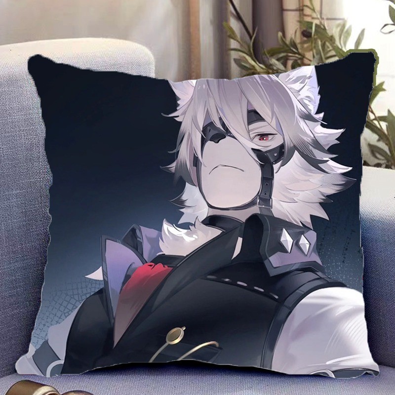 Gối ôm hai mặt Von Lycaon Zenless Zone Zero ảnh ngoại vi có lõi gối đệm gối bọc Gối quà tặng tùy chỉ