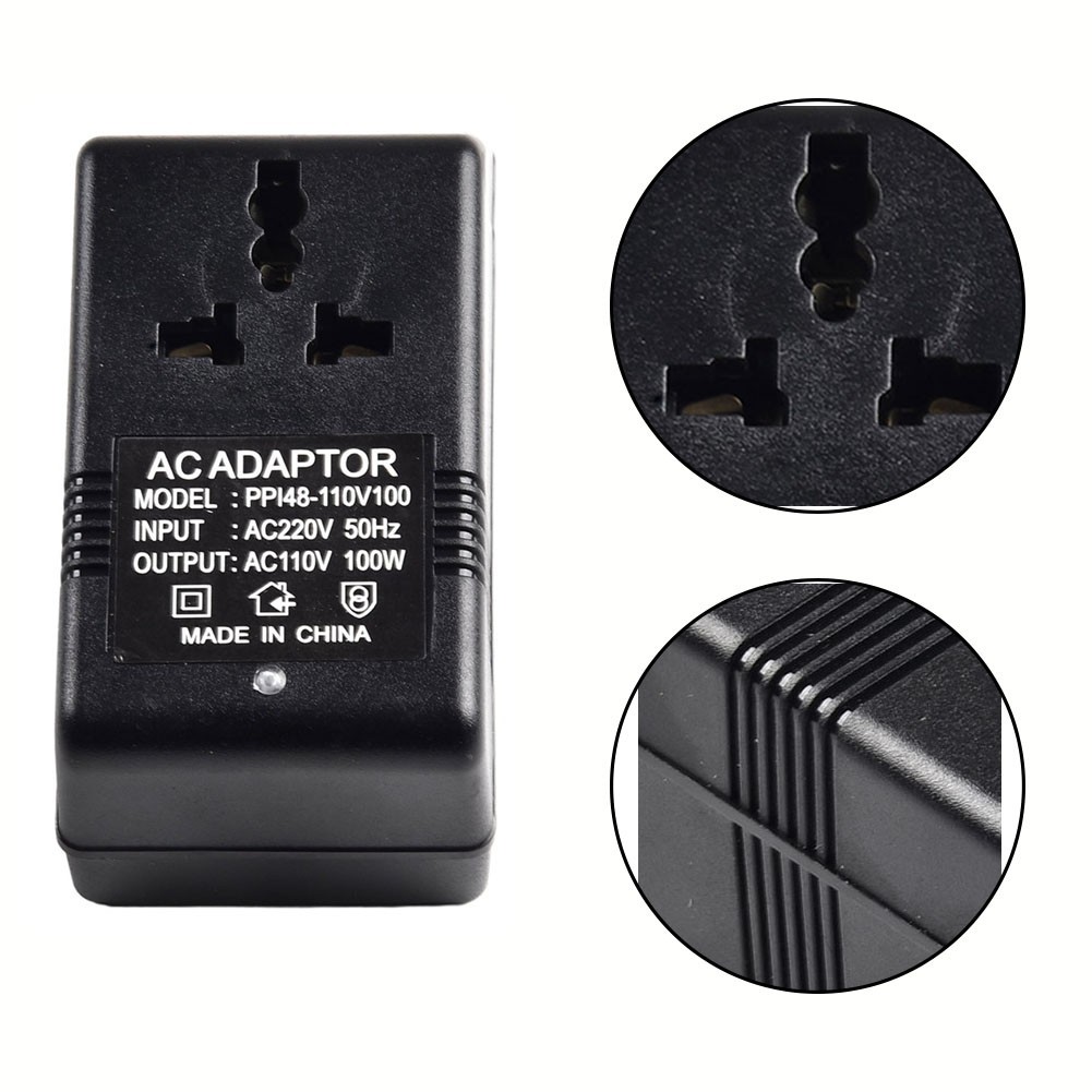 ⛤EVERYWT⛤AC 220V To 110V Transformer Easy To Use Efficient Transformer For Cameras