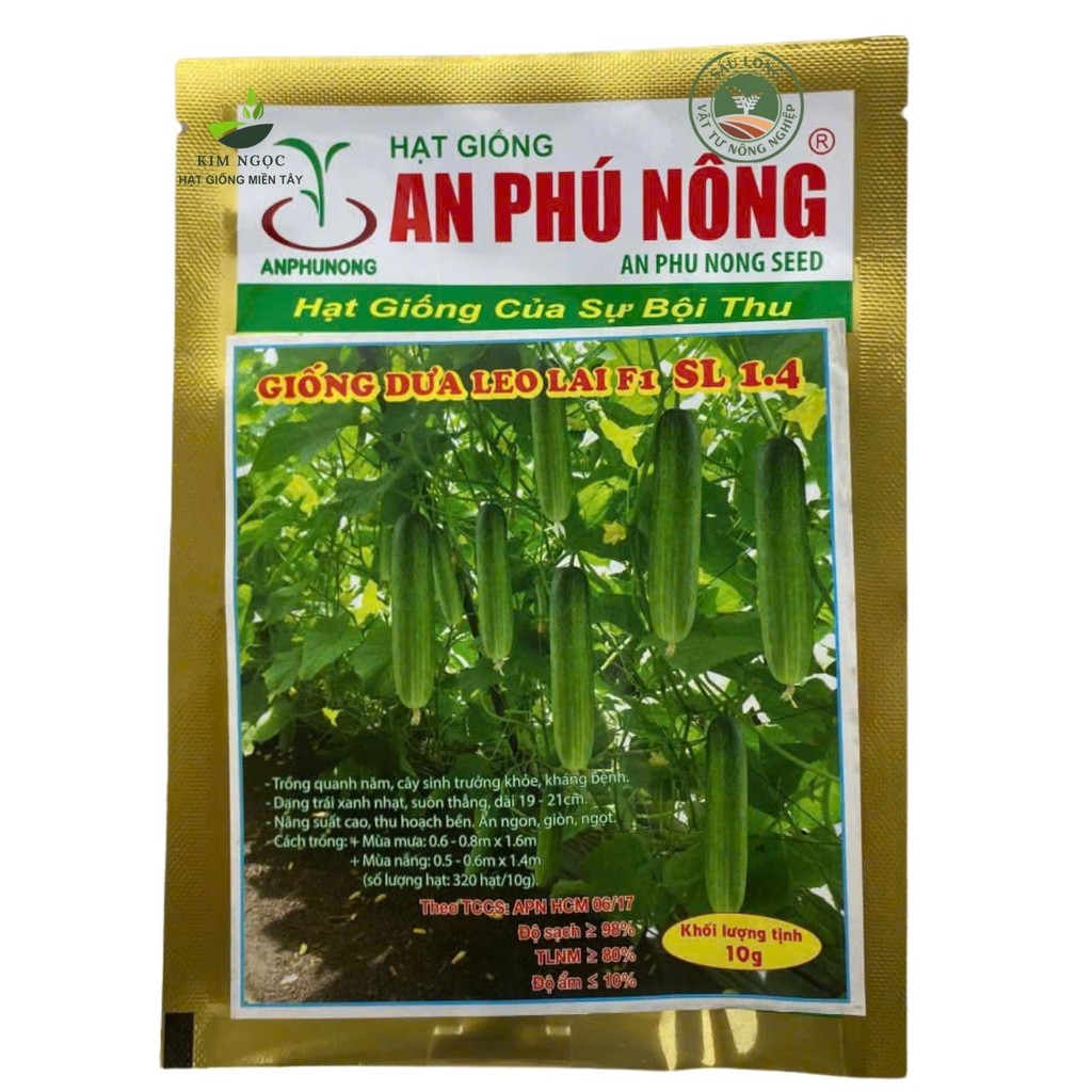 Hạt giống dưa leo lai f1 SL 1.4 gói 10g