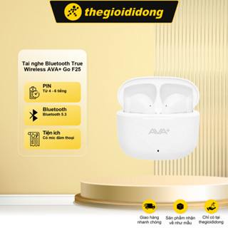 Tai nghe Bluetooth True Wireless AVA+ Go F25 Trắng, Đen