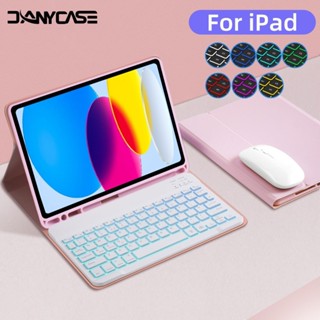  Backlit bàn phím bảo vệ trường hợp Cho iPad Air 6th Gen 11 Gen 9 8 7 Air 4 5th 10th Pro 11 13 M4 M5 Pro 12.9 5 6th Air3 