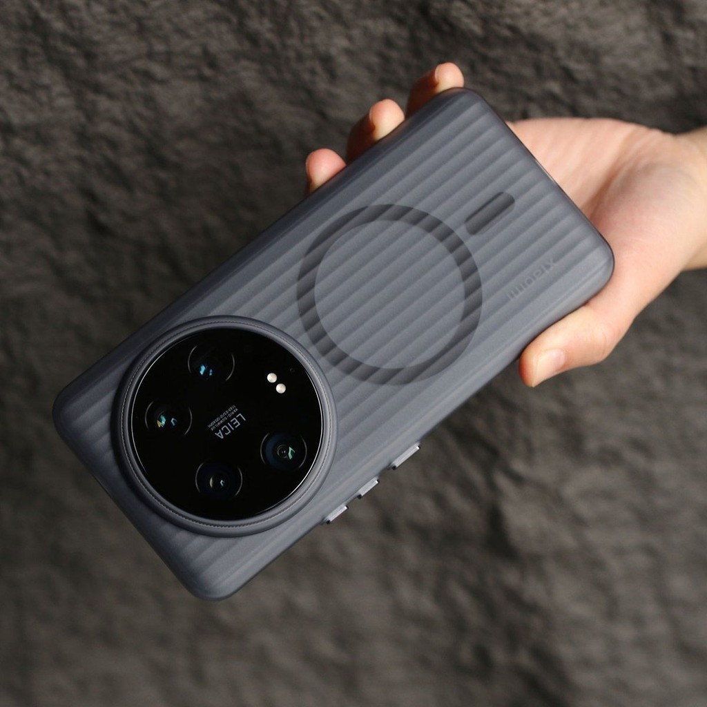 Ốp lưng trong suốt từ tính lưới sóng cho Xiaomi 15 Ultra Mi14 Ultra Mi 13 Pro Matte PC Vỏ bảo vệ