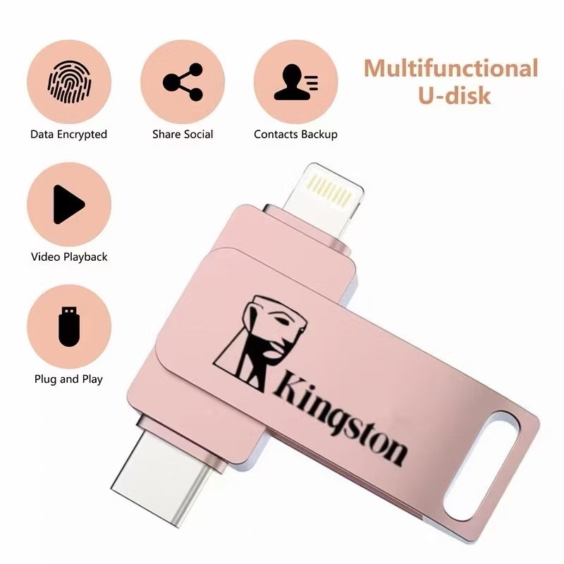Ổ đĩa flash Kingston 1TB thích hợp cho Apple lưu trữ ảnh dung lượng lớn otg pendrive type c USB ổ fl