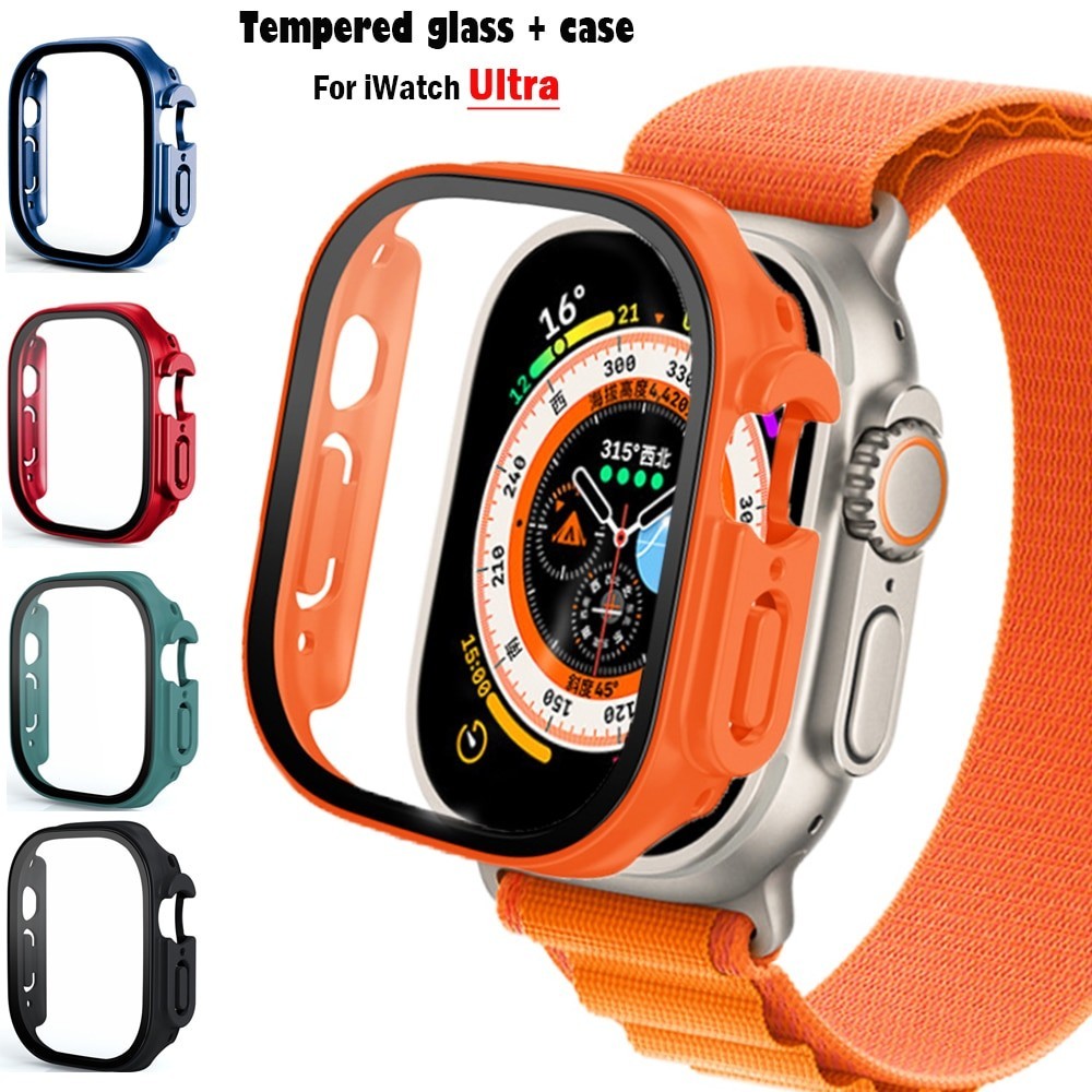 Kính + ốp lưng tương thích cho Apple Watch Ultra / Ultra 2 49mm iwatch series Ultra