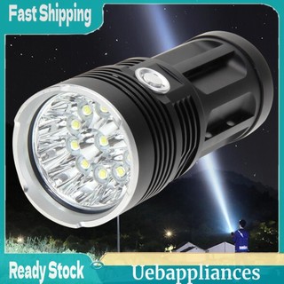 Đèn pin 4800lm 3 chế độ đèn pin 12led ipx5 chiếu sáng chạy bằng pin chống nước