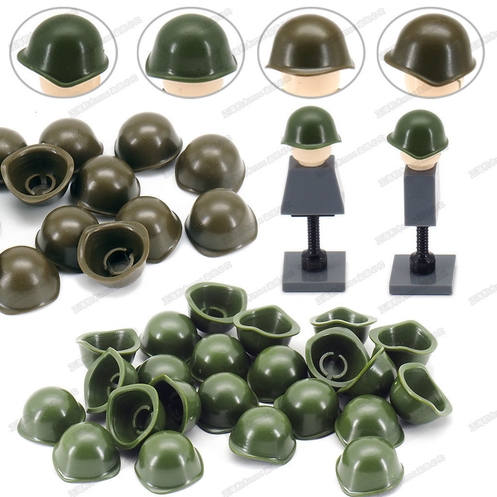 Tương thích Lego Minifigure Mũ bảo hiểm quân đội Nga Khối xây dựng MOC Thế chiến II Người lính Phụ kiện Mô hình Đồ chơi Quà tặng Phụ kiện