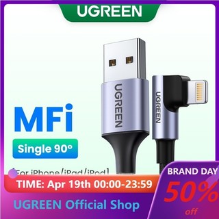 Dây cáp sạc nhanh UGREEN chuyển đổi USB A sang Lightning được chứng nhận MFI thích hợp cho iPhone 14 Pro Max