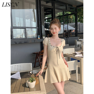 LISCN váy Đầm váy nữ body đầm Minimalist Fashion thời trang hàn quốc WSQ2440T0B 16Z240418