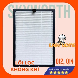 Lõi lọc không khí cho máy Skyworth Q12 & Q14 (kích thước 355x245x40mm), màng lọc Hepa 4 lớp, có 1 lớp Cacbon khử mùi