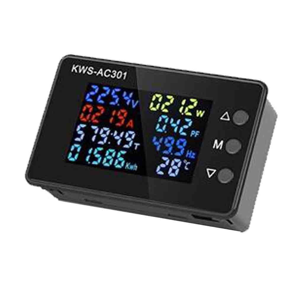 Điện áp AC kỹ thuật số AC300 và đồng hồ đo dòng điện 20A 100A Đồng hồ đo điện AC 50-300V