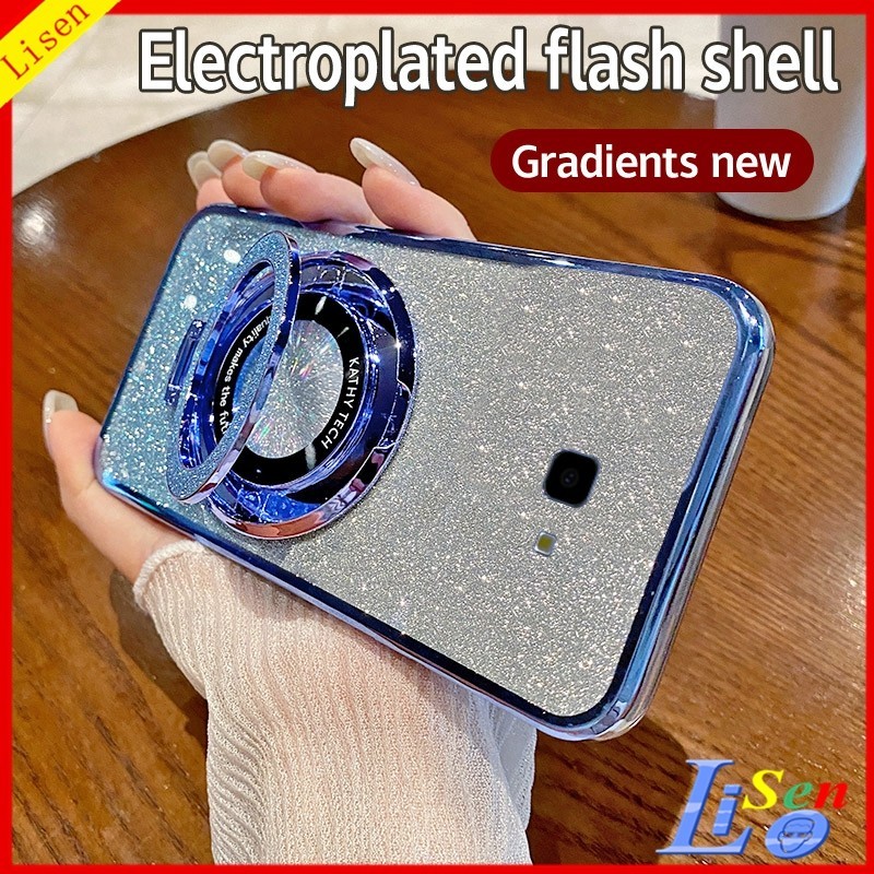 Ốp lưng Samsung J7 Prime Ốp lưng điện thoại chống rơi trong suốt Samsung J7 Prime có giá đỡ ZJSF