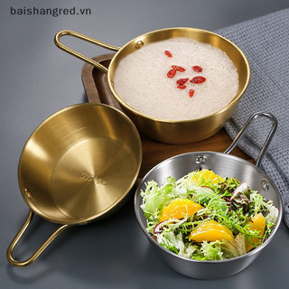 Brvn Cơm Tròn Bát Rượu Có Tay Cầm Thép Không Gỉ Hộ Gia Đình Nước Sốt Bát Cốc Bộ Đồ Ăn Đồ Ăn Đồ Dùng Nhà Bếp BRVN