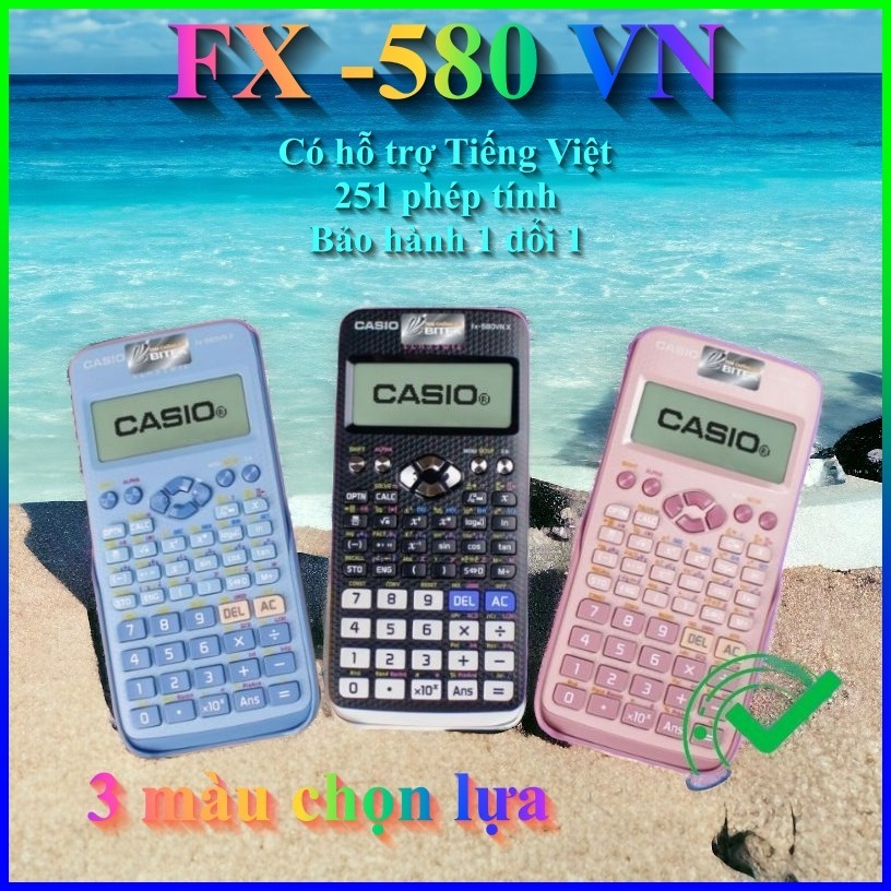 Máy tính FX-580 VNX đủ 3 mầu, máy tính Fx580 dành cho học sinh cấp 2 cấp 3, giá rẻ, chất lượng cao, 